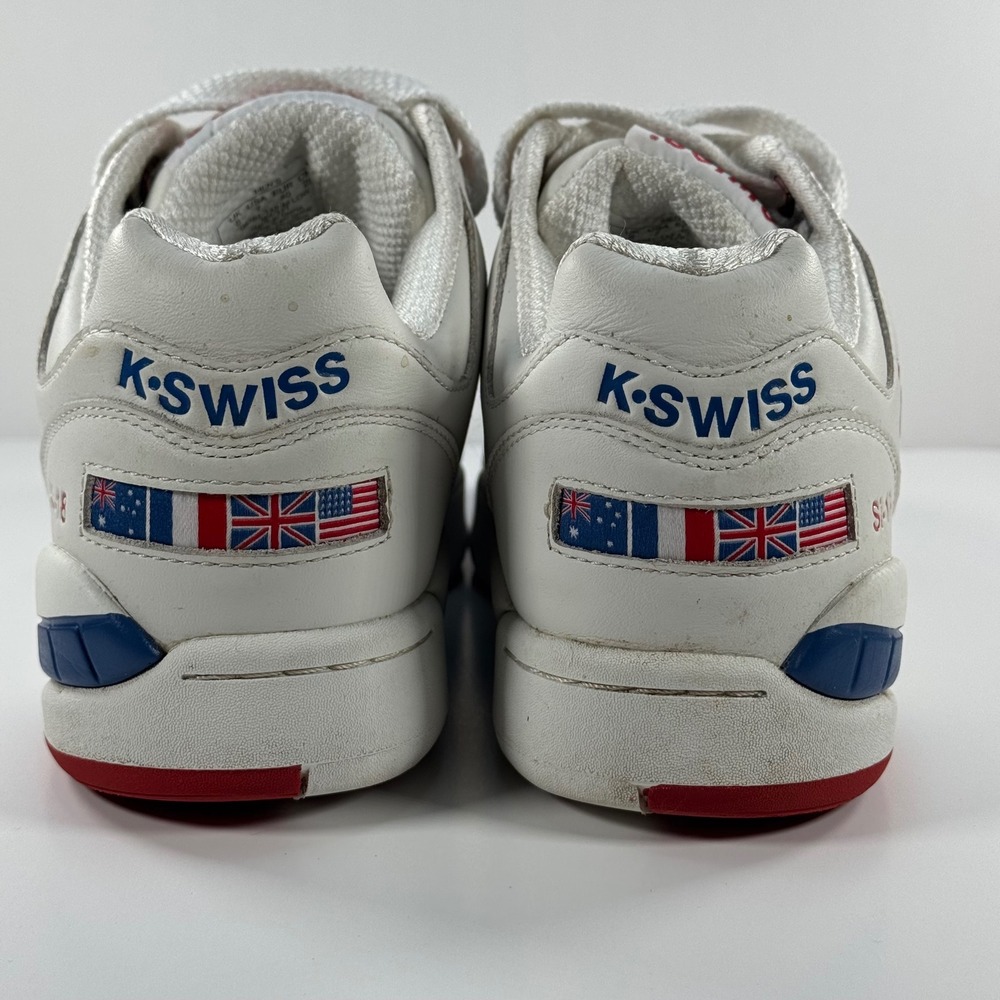 K-Swiss Si-18 International Heritage Low White Red Blue Mens 7 08381-113-M - Picture 9 of 12